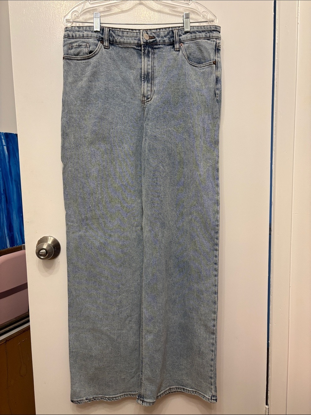 💐 2 for $25 Reitmans Light Wash Blue Wide Leg High Rise Jeans